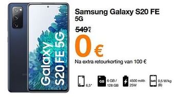 Orange Samsung galaxy s20 fe 5g aanbieding