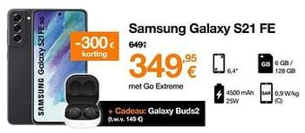 Orange Samsung galaxy s21 fe aanbieding