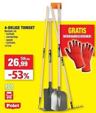 Hubo 4-delige tuinset aanbieding