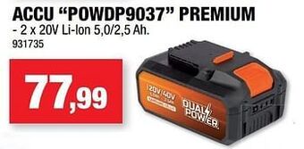 Hubo Powerplus accu powdp9037 premium aanbieding