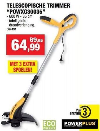 Hubo Powerplus telescopische trimmer powxg30035 aanbieding