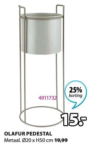 Jysk Olafur pedestal aanbieding