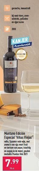 ALDI Montuno edición especial viñas viejas aanbieding