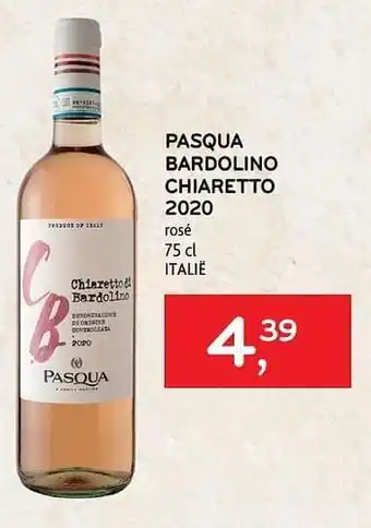 Alvo Pasqua bardolino chiaretto 2020 rosé aanbieding