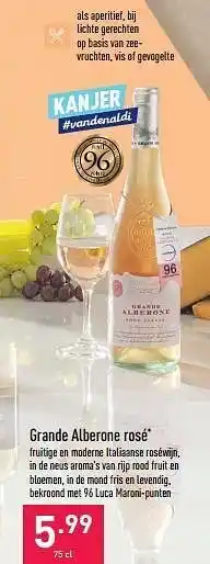 ALDI Grande alberone rosé aanbieding