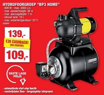 Hubo Kärcher hydrofoorgroep bp3 home aanbieding
