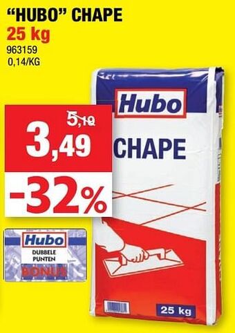 Hubo Hubo chape aanbieding