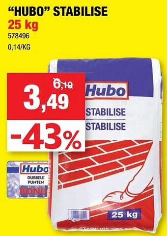 Hubo Hubo stabilise aanbieding