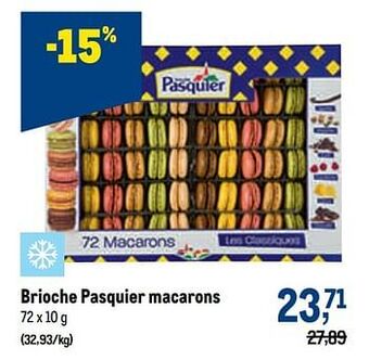 Makro Brioche pasquier macarons aanbieding