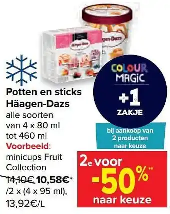 Carrefour Minicups fruit collection aanbieding