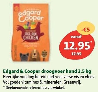 Maxi Zoo Edgard + cooper droogvoer hond aanbieding