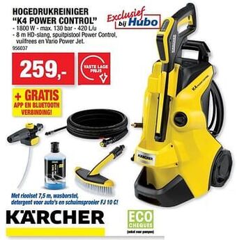 Hubo Kärcher hogedrukreiniger k4 power control aanbieding