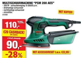 Hubo Bosch multischuurmachine psm 200 aes aanbieding