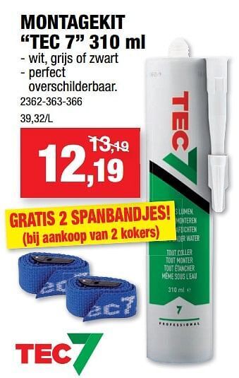 Hubo Montagekit tec 7 aanbieding