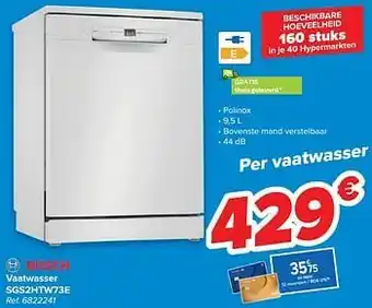 Carrefour Bosch vaatwasser sgs2htw73e aanbieding