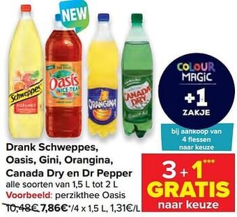 Carrefour Perzikthee oasis aanbieding