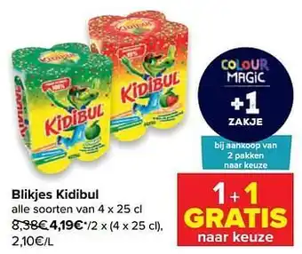 Carrefour Blikjes kidibul aanbieding
