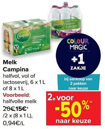 Carrefour Halfvolle melk aanbieding