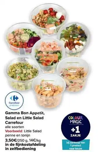 Little salad penne en tonijn
