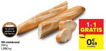 Carrefour Wit stokbrood aanbieding