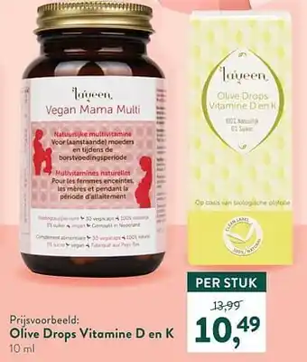 Holland & Barrett Olive drops vitamine d en k aanbieding