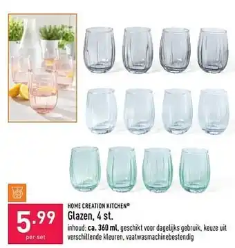 ALDI Glazen aanbieding