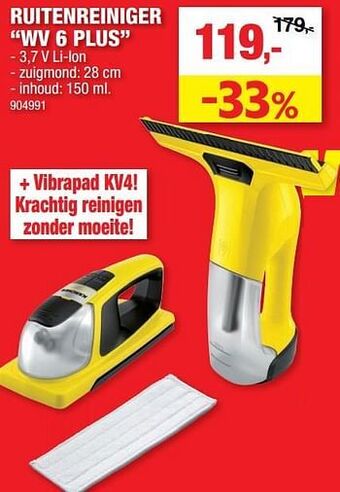 Hubo Ruitenreiniger wv 6 plus aanbieding