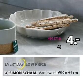 Jysk Simon schaal aanbieding