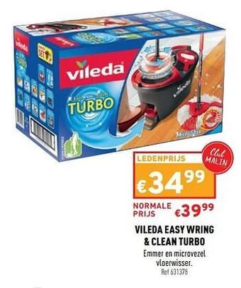 Trafic Vileda easy wring + clean turbo aanbieding