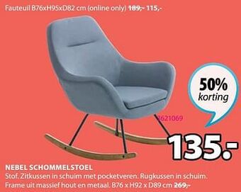 Jysk Nebel schommelstoel aanbieding