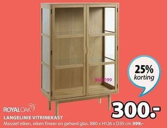 Jysk Langelinie vitrinekast aanbieding