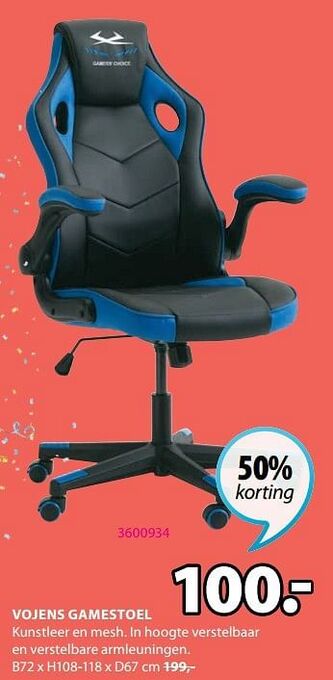 Jysk Vojens gamestoel aanbieding