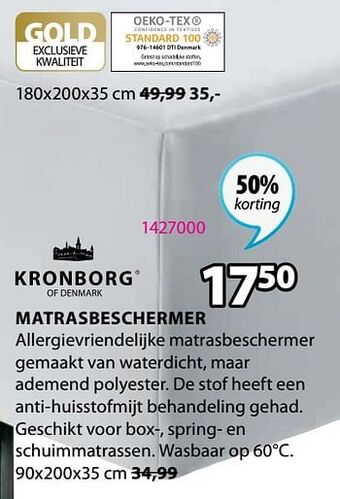 Jysk Matrasbeschermer aanbieding