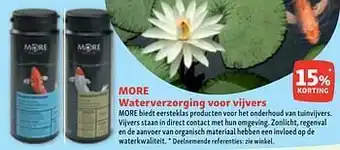 Maxi Zoo More waterverzorging voor vijvers 15% korting aanbieding