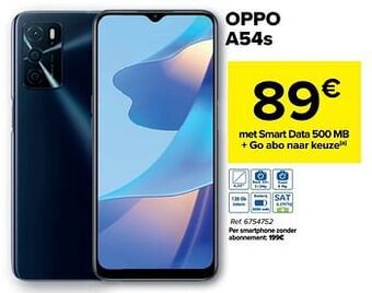 Carrefour Oppo a54s aanbieding