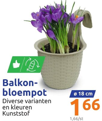 Action Balkon bloempot aanbieding