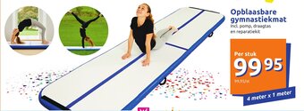 Action Opblaasbare gymnastiekmat aanbieding