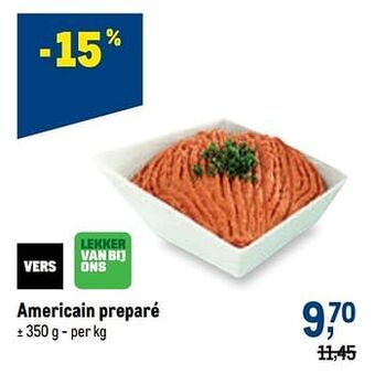 Makro Americain preparé aanbieding