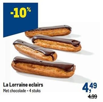 Makro La lorraine eclairs aanbieding
