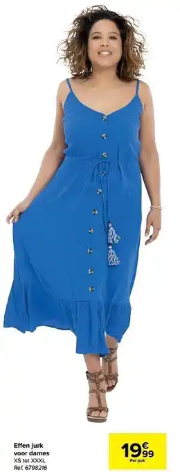 Carrefour Effen jurk voor dames aanbieding