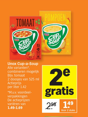 Albert Heijn Unox Cup-a-Soup aanbieding