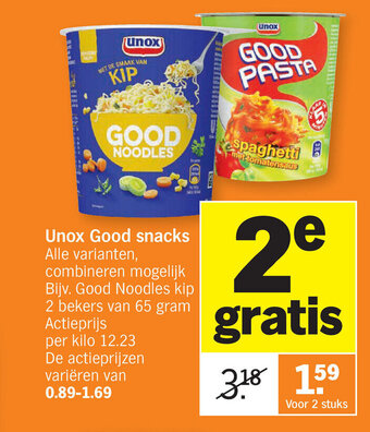 Albert Heijn Unox Good snacks aanbieding