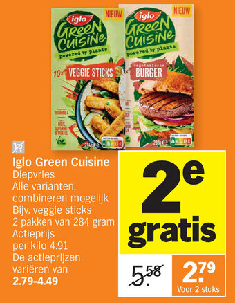 Albert Heijn Iglo Green Cuisine aanbieding
