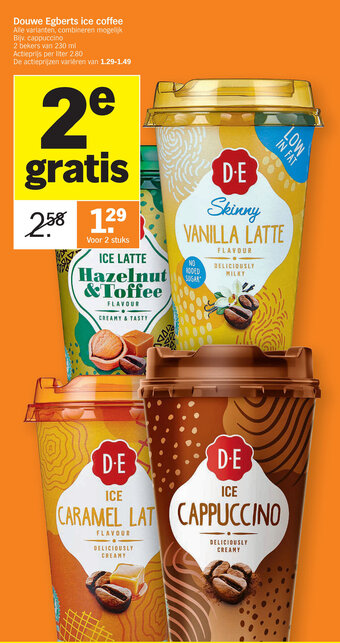 Albert Heijn Douwe Egberts ice coffee aanbieding