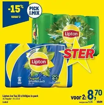 Makro Lipton ice tea regular aanbieding