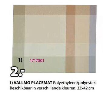Jysk Vallmo placemat aanbieding