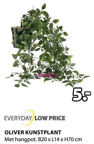 Jysk Oliver kunstplant aanbieding