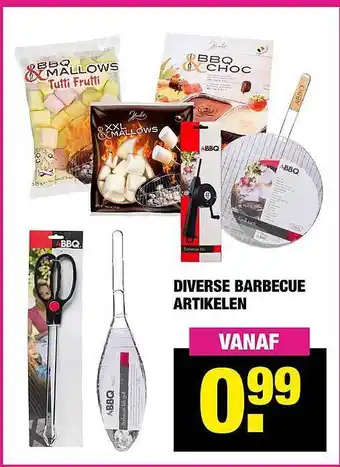 Big Bazar Diverse Barbecue Artikelen aanbieding