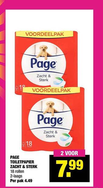 Page Toiletpapier Zacht & Sterk