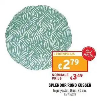 Trafic Splendor rond kussen aanbieding